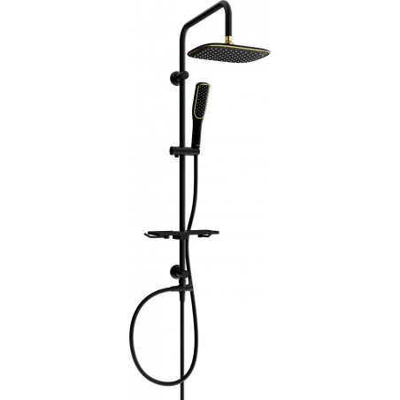 Mexen T49 Duschsäule, schwarz/gold - 798494993-75