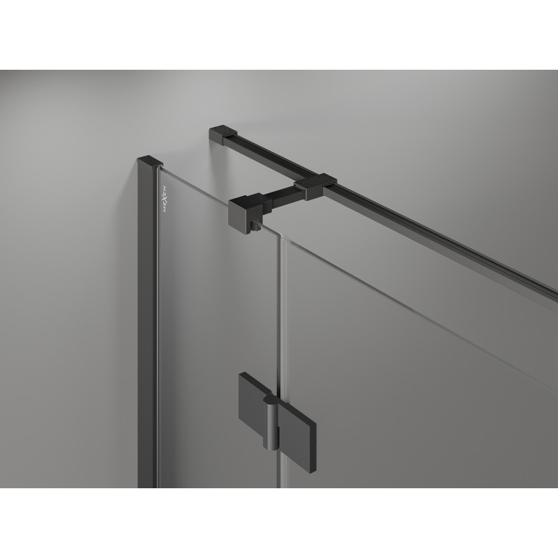Mexen Mist-H T Duschkabine rechts schwenkbar 105 x 70 cm, transparent, Gun Metal - 8A5T-105-070-95-00-P