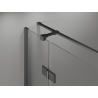 Mexen Mist-H T Duschkabine rechts öffnend 110 x 70 cm, transparent, Gun Metal - 8A5T-110-070-95-00-P