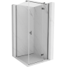 Mexen Mist-H T Duschkabine schwenkbar rechts 85 x 85 cm, transparent, Gun Metal - 8A5T-085-085-95-00-P