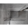 Mexen Mist-H T Schwenkbare Duschkabine links 115 x 70 cm, transparent, gebürsteter Nickel - 8A5T-115-070-97-00-L