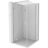Mexen Mist-H T linke Duschkabine 80 x 80 cm, transparent, gebürstetes Nickel - 8A5T-080-080-97-00-L