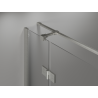 Mexen Mist-H T Duschkabine schwenkbar links 105 x 90 cm, transparent, gebürsteter Nickel - 8A5T-105-090-97-00-L