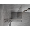 Mexen Mist-H T Duschkabine schwenkbar links 95 x 95 cm, transparent, gebürsteter Nickel - 8A5T-095-095-97-00-L