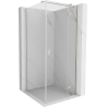 Mexen Mist-H T Duschkabine rechts öffnend 70 x 70 cm, transparent, gebürstetes Nickel - 8A5T-070-070-97-00-P