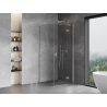 Mexen Mist-H T duschkabine rechts öffnend 80 x 80 cm, transparent, gebürsteter nickel - 8A5T-080-080-97-00-P