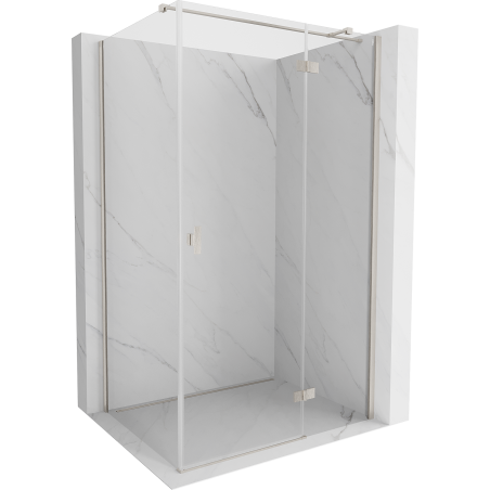 Mexen Mist-H T Duschkabine Anschlag rechts 115 x 85 cm, transparent, gebürsteter Nickel - 8A5T-115-085-97-00-P