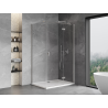 Mexen Mist-H T Duschkabine rechts öffnend 105 x 100 cm, transparent, gebürstetes Nickel - 8A5T-105-100-97-00-P