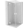 Mexen Mist-H Duo Duschkabine mit Drehtür 85 x 85 cm, transparent, weiß - 8A5-085L-085P-20-00