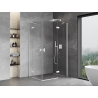 Mexen Mist-H Duo Duschkabine, schwenkbare rechte Tür, 95 x 100 cm, transparent, weiß - 8A5-095L-100P-20-00