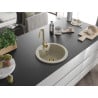 Mexen Diego Granitspüle 1-beckig mit Küchenarmatur Telma beige - 6512-69-670200-50