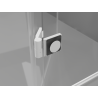 Mexen Mist-H Duo Duschkabine, schwenkbar, rechts, 105 x 110 cm, transparent, weiß - 8A5-105L-110P-20-00