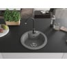 Mexen Diego Granitspüle 1-Becken mit Küchenarmatur Telma, grau - 6512-71-670200-70