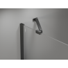 Mexen Mist-H Duo Duschkabine, rechtsseitig öffnend, 100 x 120 cm, transparent, gebürstetes Gun Gray - 8A5-100L-120P-66-00