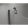 Mexen Mist-H Duo Schwenkbare Duschkabine 75 x 75 cm, transparent, Gun Metal - 8A5-075L-075P-95-00