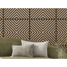 Mexen Linea 01 Akustik-Wandpaneel 60 x 60 cm (4 Stk.), Filz 9 mm, technisches Furnier, Gebleichte Eiche - S110-60607-01-040