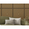 Mexen Linea 01 Akustik-Wandpaneel 60 x 60 cm (4 Stk.), Filz 9 mm, technisches Furnier, Eiche Classic - S110-60607-01-041
