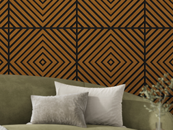 Mexen Linea 03 Akustische Wandpaneele 60 x 60 cm (4 Stk.), Filz 9 mm, technisches Furnier, Eiche Natur - S110-60607-03-042