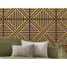 Mexen Linea 05 Akustik-Wandpaneel 60 x 60 cm (4 Stk.), Filz 9 mm, technisches Furnier, Classic-Eiche - S110-60607-05-041