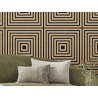 Mexen Linea 13 Akustik-Wandpaneel 60 x 60 cm (4er Set), Filz 9 mm, technisches Furnier, gebleichte Eiche - S110-60607-13-040