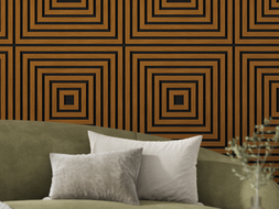 Mexen Linea 13 akustisches Wandpaneel 60 x 60 cm (4 Stk.), Filz 9 mm, technisches Furnier, Natur Eiche - S110-60607-13-042
