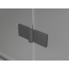 Mexen Mist-H Duo Duschkabine, schwenkbar, rechts 90 x 95 cm, transparent, Gun Metal - 8A5-090L-095P-95-00