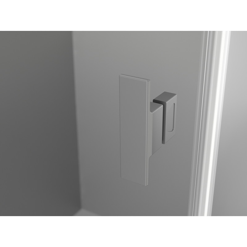 Mexen Mist-H Duo Duschkabine, rechts öffnend, 80 x 100 cm, transparent, Gun Metal - 8A5-080L-100P-95-00