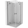 Mexen Mist-H Duo Duschkabine mit Drehöffnung 105 x 105 cm, transparent, Gun Metal - 8A5-105L-105P-95-00