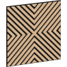 Mexen Linea 01 Akustik-Wandpaneel 60 x 60 cm (4 Stk.), Filz 9 mm, technisches Furnier, Gebleichte Eiche - S110-60607-01-040