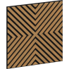 Mexen Linea 01 Akustik-Wandpaneel 60 x 60 cm (4 Stk.), Filz 9 mm, technisches Furnier, Eiche Classic - S110-60607-01-041