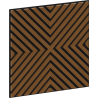 Mexen Linea 01 Akustik-Wandpaneel 60 x 60 cm (4 Stk.), Filz 9 mm, technisches Furnier, Eiche Natur - S110-60607-01-042