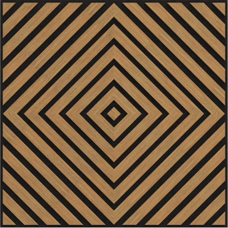 Mexen Linea 03 Akustik-Wandpaneel 60 x 60 cm (4Stk.), Filz 9 mm, technisches Furnier, Eiche Classic - S110-60607-03-041