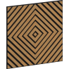 Mexen Linea 03 Akustik-Wandpaneel 60 x 60 cm (4Stk.), Filz 9 mm, technisches Furnier, Eiche Classic - S110-60607-03-041