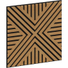 Mexen Linea 05 Akustik-Wandpaneel 60 x 60 cm (4 Stk.), Filz 9 mm, technisches Furnier, Classic-Eiche - S110-60607-05-041