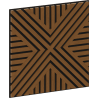 Mexen Linea 05 Akustik-Wandpaneel 60 x 60 cm (4 Stk.), Filz 9 mm, technisches Furnier, Natur Eiche - S110-60607-05-042