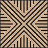 Mexen Linea 06 Akustikwandpanel 60 x 60 cm (4 Stk.), Filz 9 mm, technisches Furnier, Gebleichte Eiche - S110-60607-06-040