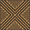 Mexen Linea 06 Akustik-Wandpaneel 60 x 60 cm (4 Stk.), Filz 9 mm, technisches Furnier, Eiche Classic - S110-60607-06-041