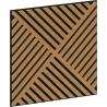 Mexen Linea 08 Akustik-Wandpaneel 60 x 60 cm (4 Stück), Filz 9 mm, technisches Furnier, Eiche Classic - S110-60607-08-041