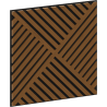 Mexen Linea 08 akustisches Wandpaneel 60 x 60 cm (4 Stk.), Filz 9 mm, technisches Furnier, Natürliche Eiche - S110-60607-08-042