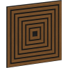 Mexen Linea 13 akustisches Wandpaneel 60 x 60 cm (4 Stk.), Filz 9 mm, technisches Furnier, Natur Eiche - S110-60607-13-042
