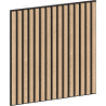 Mexen Linea 15 Akustik-Wandpaneel 60 x 60 cm (4 Stk.), Filz 9 mm, technisches Furnier, Gebleichte Eiche - S110-60607-15-040