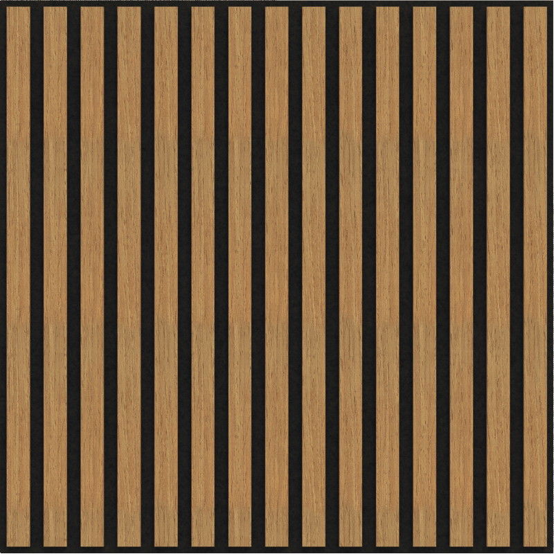 Mexen Linea 15 akustische Wandpaneele 60 x 60 cm (4 Stück), Filz 9 mm, technisches Furnier, Eiche Classic - S110-60607-15-041