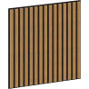 Mexen Linea 15 akustische Wandpaneele 60 x 60 cm (4 Stück), Filz 9 mm, technisches Furnier, Eiche Classic - S110-60607-15-041