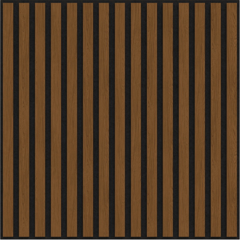Mexen Linea 15 Akustik-Wandpaneel 60 x 60 cm (4 Stk.), Filz 9 mm, technisches Furnier, Natürliche Eiche - S110-60607-15-042