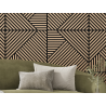 Mexen Linea 25 Akustische Wandpaneele 60 x 60 cm (4 Stück), Filz 9 mm, technisches Furnier, Gebleichte Eiche