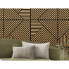 Mexen Linea 25 Akustik-Wandpaneel 60 x 60 cm (4 Stk.), Filz 9 mm, technisches Furnier, Eiche Classic - S110-60607-25-041