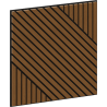 Mexen Linea 26 Akustische Wandpaneele 60 x 60 cm (4 Stück), Filz 9 mm, technisches Furnier, Natur Eiche - S110-60607-26-042