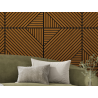 Mexen Linea 26 Akustische Wandpaneele 60 x 60 cm (4 Stück), Filz 9 mm, technisches Furnier, Natur Eiche - S110-60607-26-042