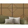 Mexen Linea 26 akustische Wandplatte 60 x 60 cm (4 Stück), Filz 9 mm, technisches Furnier, Eiche Classic - S110-60607-26-041