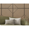 Mexen Linea 26 Akustik-Wandpaneel 60 x 60 cm (4 Stk.), Filz 9 mm, technisches Furnier, Gebleichte Eiche - S110-60607-26-040